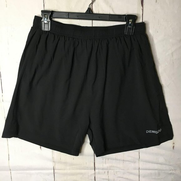 Demozu | Shorts | Demozu Mens Running Shorts 5 M Black Nwt | Poshmark